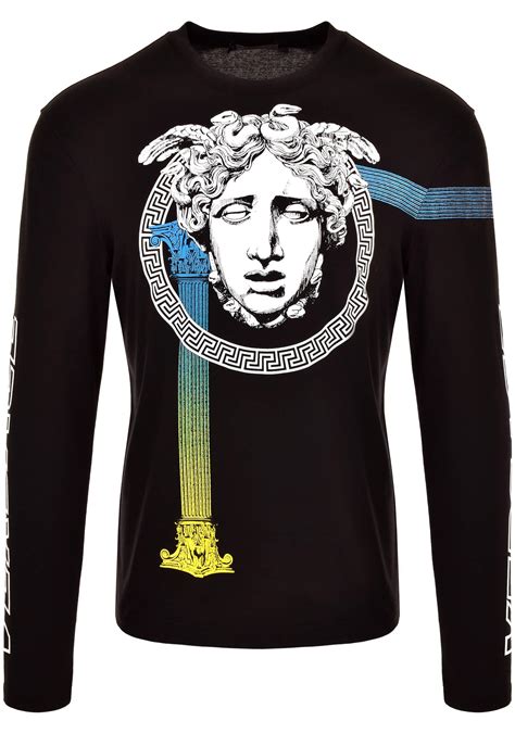 t shirt versace sconti|versace long sleeve t shirts.